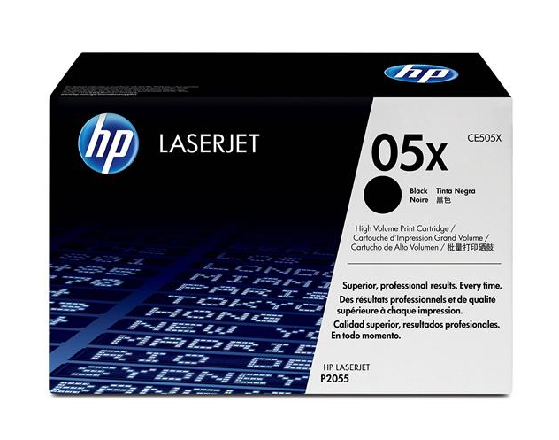 HP 05X 高容量黑色原厂 LaserJet 碳粉盒 (CE505X)