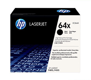 HP 64X 高容量黑色原廠 LaserJet 碳粉盒 (CC364X)
