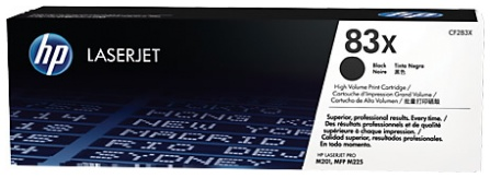 HP 83X 高打印量黑色原廠 LaserJet 碳粉盒 (CF283X)