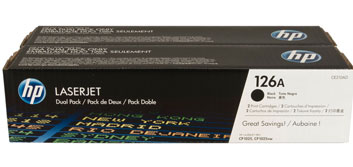 HP 126A 黑色原厂 LaserJet 碳粉盒 孖装 (CE310AD)