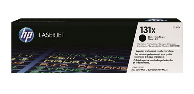 HP 131X 高容量黑色原厂 LaserJet 碳粉盒 (CF210X)