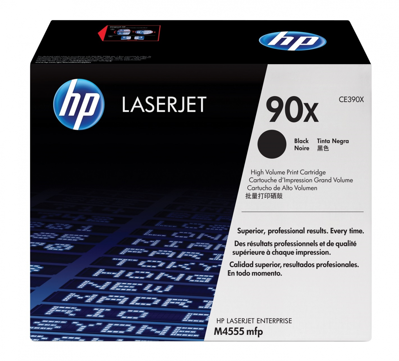 HP 90X 高容量黑色原厂 LaserJet 碳粉盒 (CE390X)