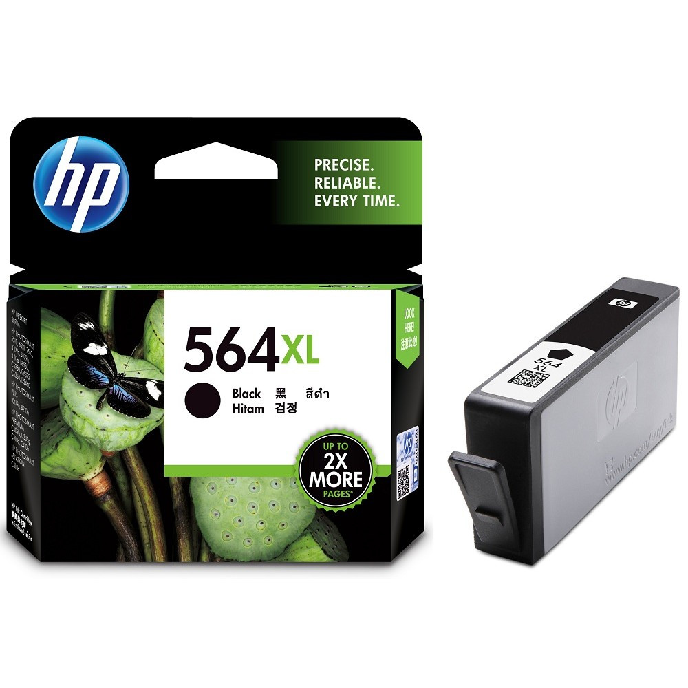 HP 564XL 高容量黑色原廠墨盒 (CN684WA)