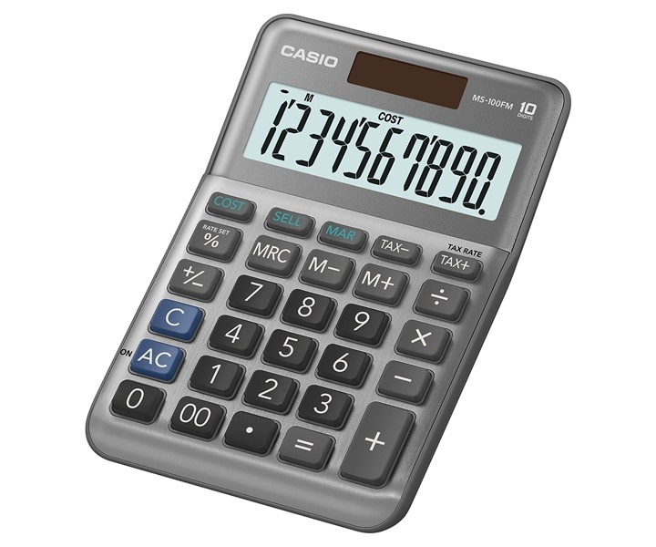 CASIO MS-100FM 計算機 (10位)