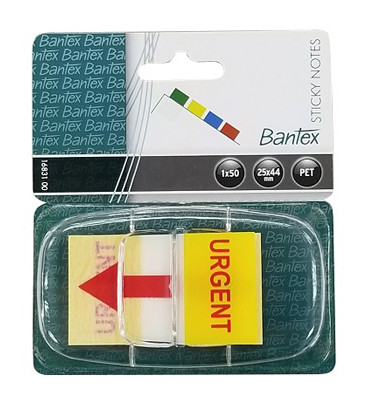 BANTEX 16831 (URGENT )抽取式膠標籤 (25 x 44mm)