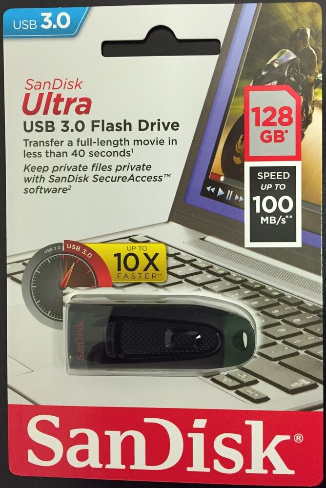 Sandisk SDC Z48 USB 3.0  Flash Drive - 128GB