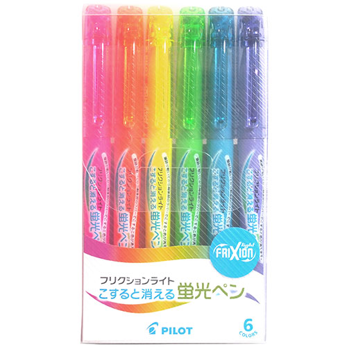 PILOT 百乐牌 Frixion SFL-60SL 擦擦螢光筆(6支装)