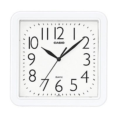 Casio 方形掛牆鐘 IQ-02S-1DF/7DF (黑色/白色)