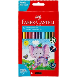 Faber-Castell 12色大六角油性木颜色筆 #111622