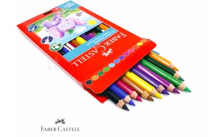 Faber-Castell 12色大六角油性木顏色筆 #111622