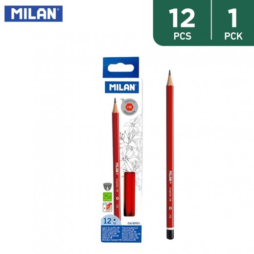 西班牙Milan 112 HB六角防断铅筆 (12枝装)
