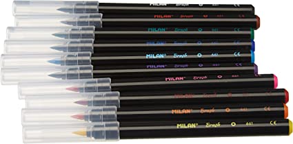 西班牙Milan 10色水彩毛筆 0612610