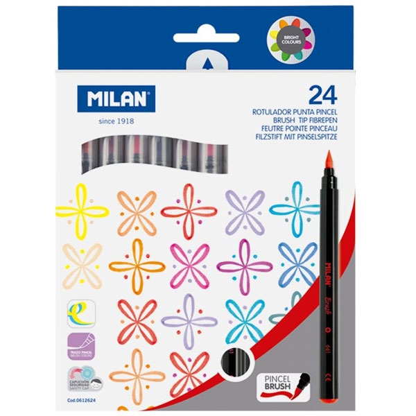 西班牙Milan 24色水彩毛筆 0612624
