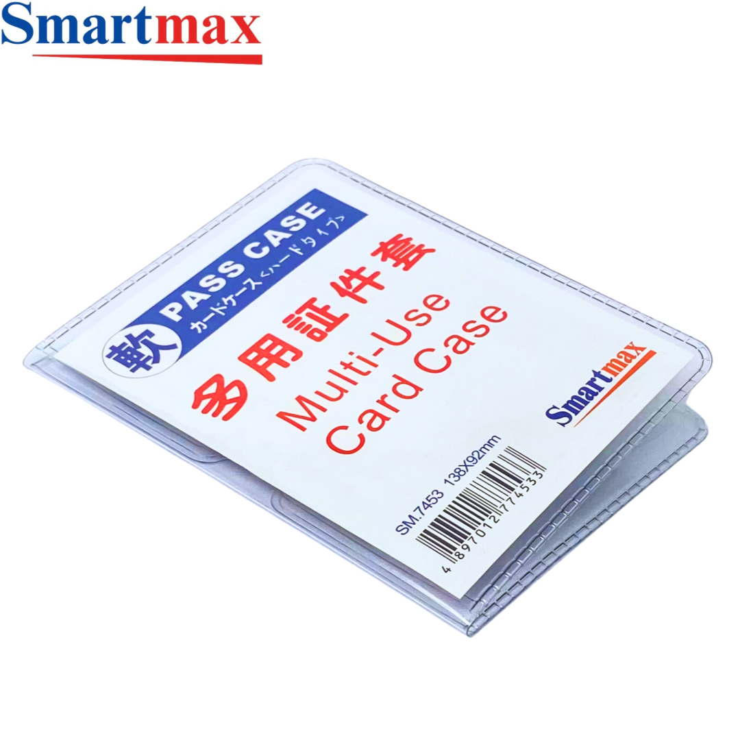 Smartmax  SM7453 全透明软胶对摺证件卡套