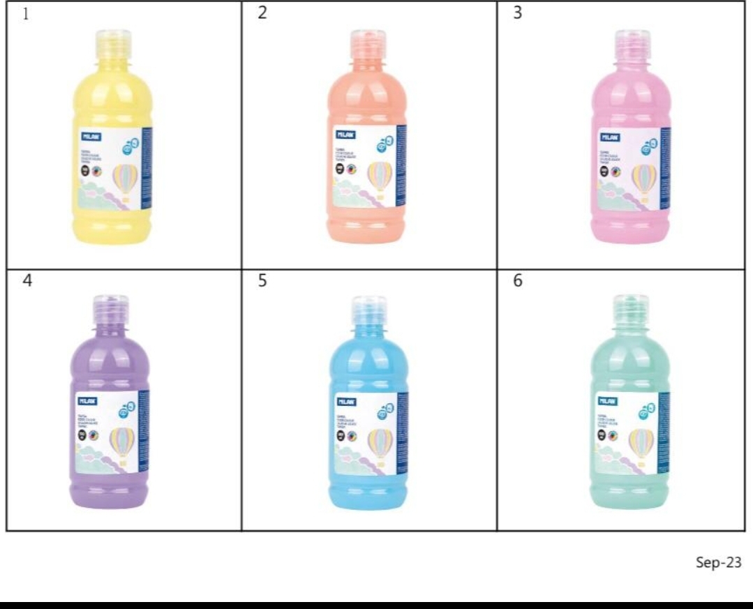 Milan 500ml 樽裝柔和廣告彩系列 (6色)