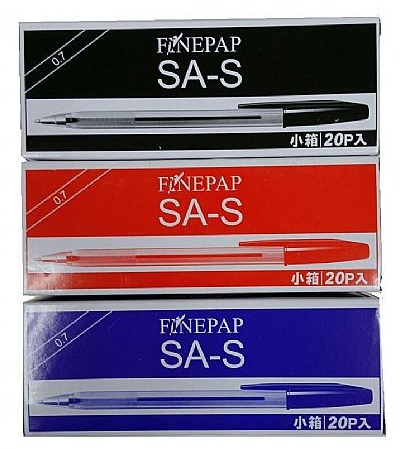 Finepap SA-S 透明桿原子筆