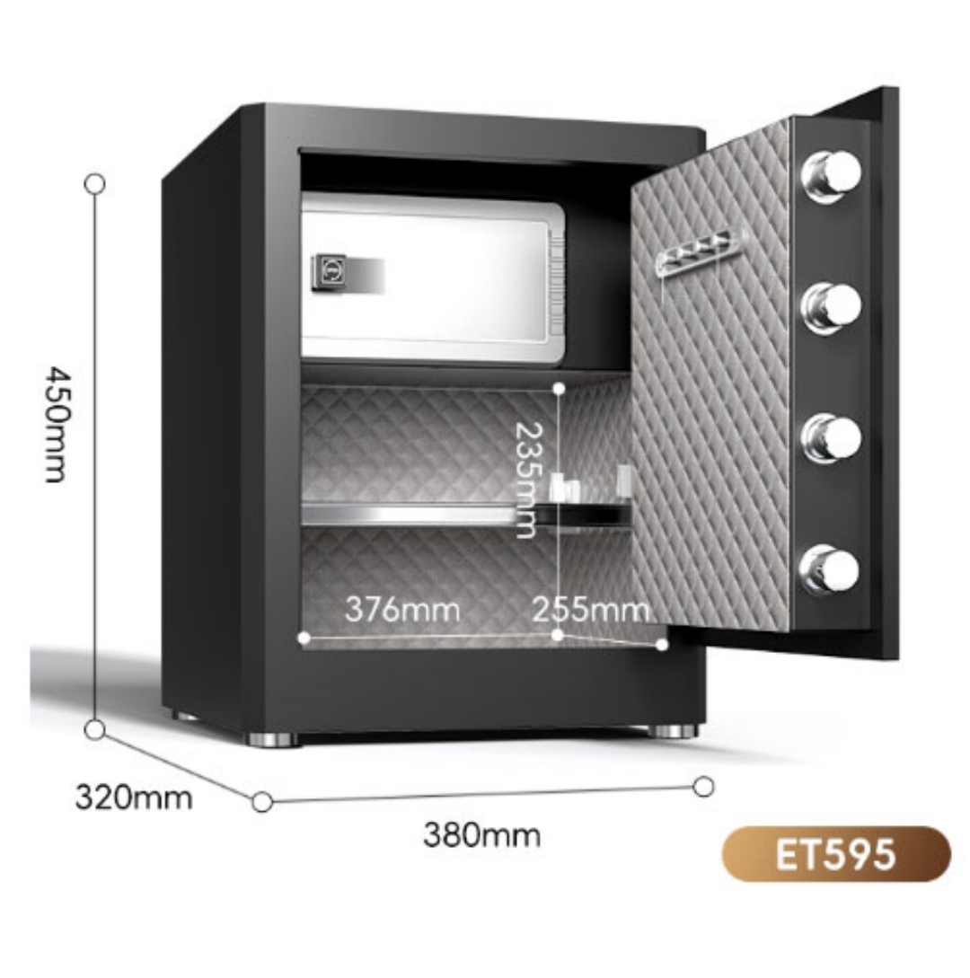 Deli ET595 Fingerprint Password Safe 指紋鎖夾萬