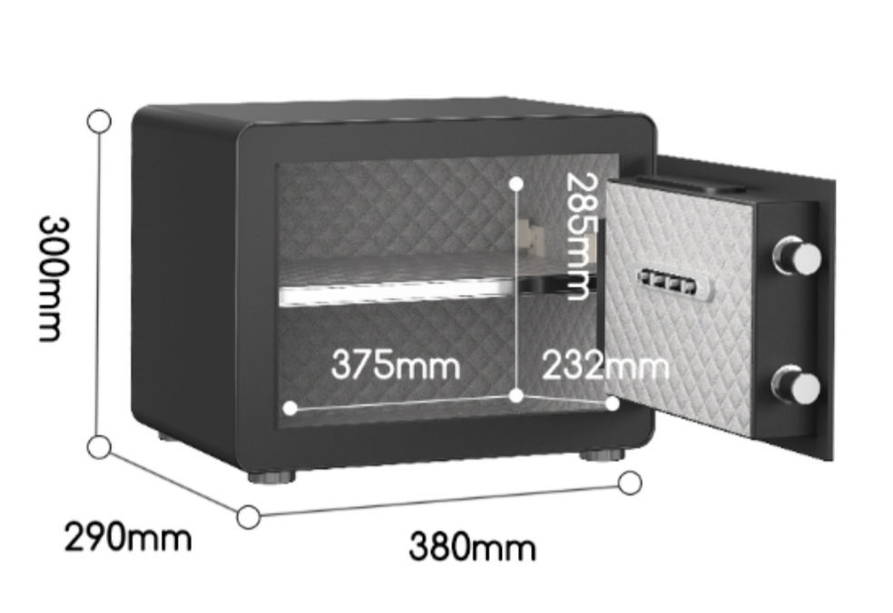 Deli ET570 Key Password Safe 密碼+鎖匙鎖夾萬