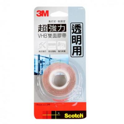 3M V1905 超強力双面胶带-透明用(19mmx1.5M)