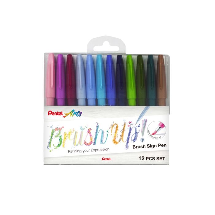 Pentel SES15C-12ST1 柔绘筆12色套装