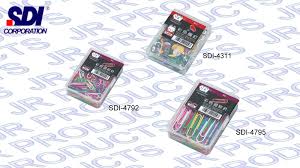 SDI No.4792 彩色萬字夾 (75pcs)