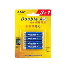 Double A  3A Super Alkaline 超级碱性电池(4粒装)