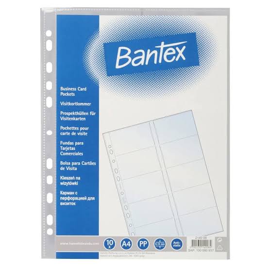 BANTEX NR.2140 咭片簿芯 @10 'S