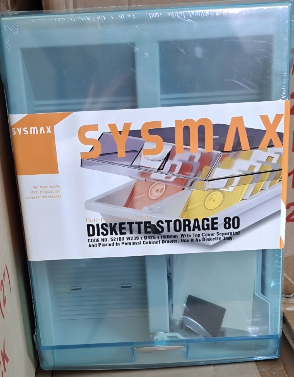 SYSMAX NO.52108 磁碟盒 (80隻) W239xD325xH80mm