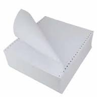5.5"x9.5" 白色电脑纸 - 1 PLY