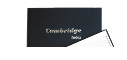 CAMBRIDGE 索引硬皮簿 A5-80頁