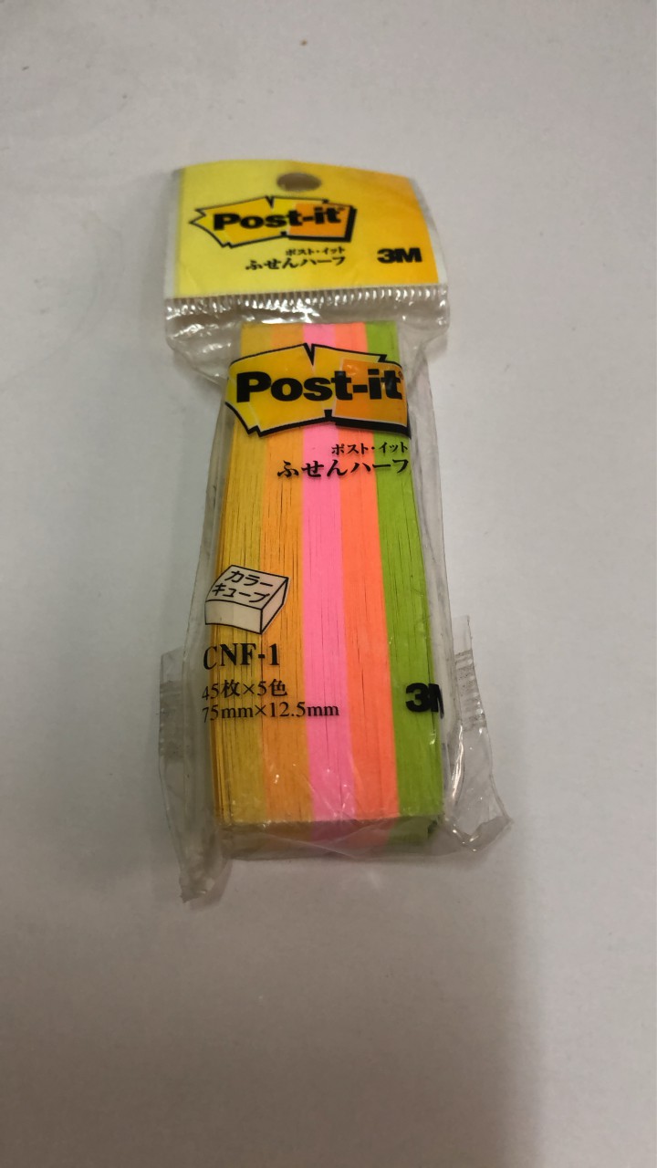 3M 標籤紙 - 螢光5全色 1/2"x3" CNF-1 (45張裝)